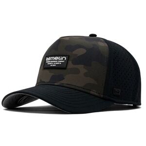melin Odysea Brick Hydro Olive Camo Snapback Hat Unisex Water-Resistant